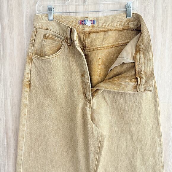 Urban Outfitters Lena Wide Leg Pants Womens 31 Relaxed Fit High Waisted Slouchy - Picture 9 of 16